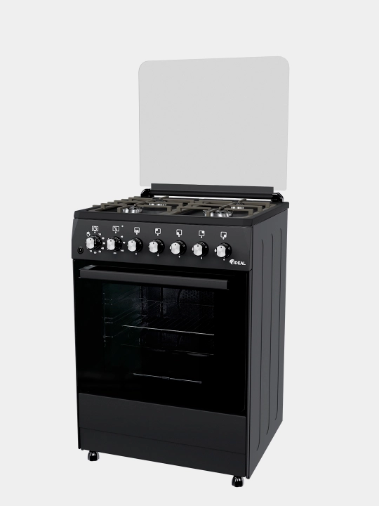 Gaz plita Ideal L250, 4 konforkali, hajmi 65 litr, 60 * 60