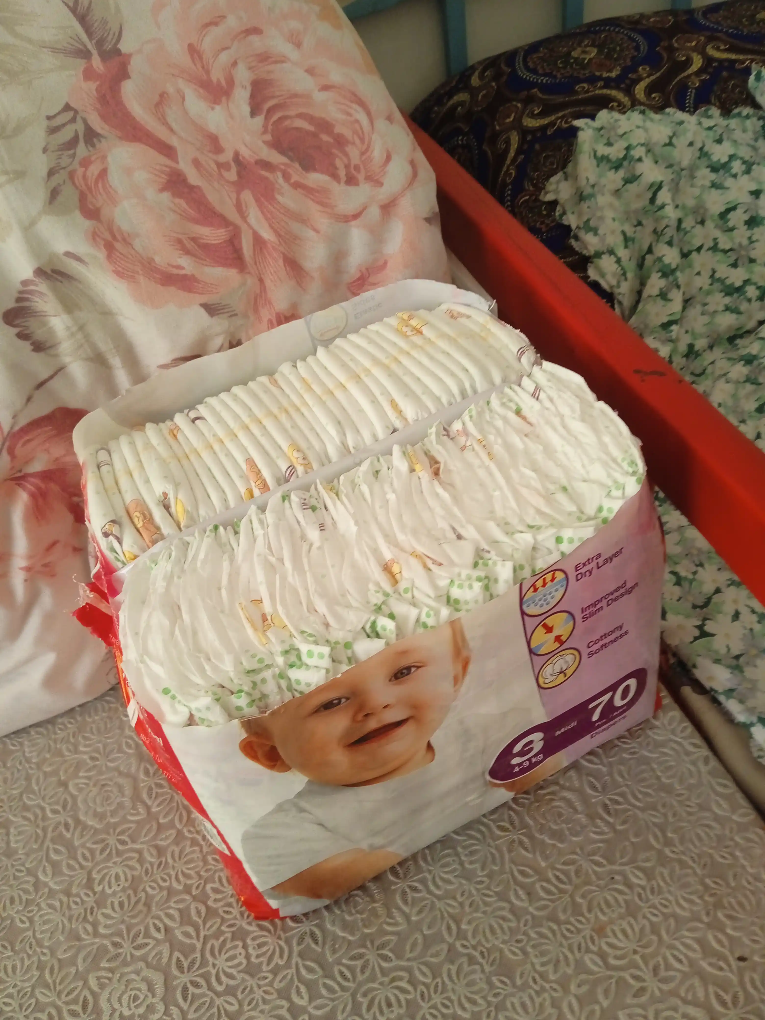 Tagliklar Pansy Jumbo Midi 3, 4-9 kg, 70 dona