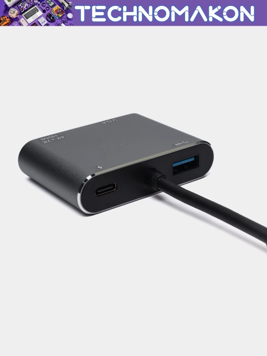 Хаб Type C - HDMI/USB/VGA/Type C
