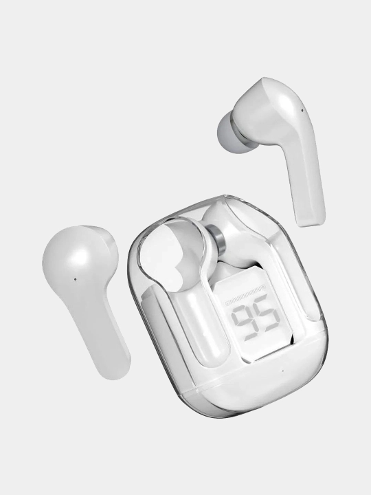 Simsiz quloqchinlar Earbuds AIR 31, displey va shaffof korpus bilan