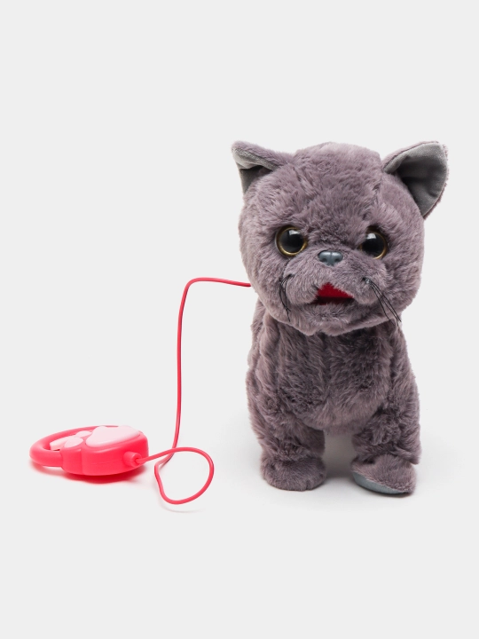 Котенок игрушка интерактивная, кошка робот, собачка робот, умный кот ходит, мяукает, лает 