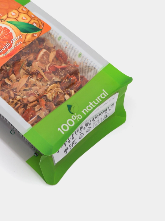 Fruteabar "Dengiz itshumurti apelsin, ananas va olma bilan" Quruq choy ichimligi, 50 gr