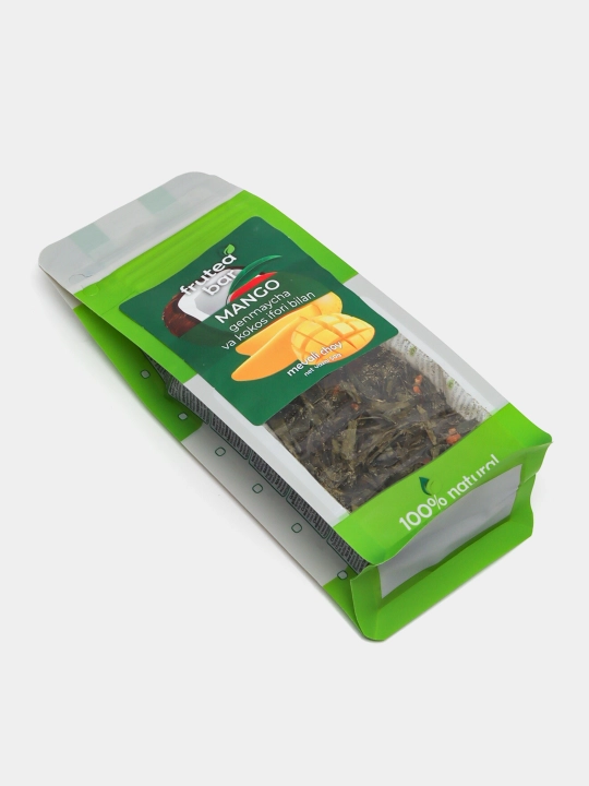 Fruteabar "Манго с генмайчой и ароматом кокоса" Чай зеленый листовой с добавками, 50 гр