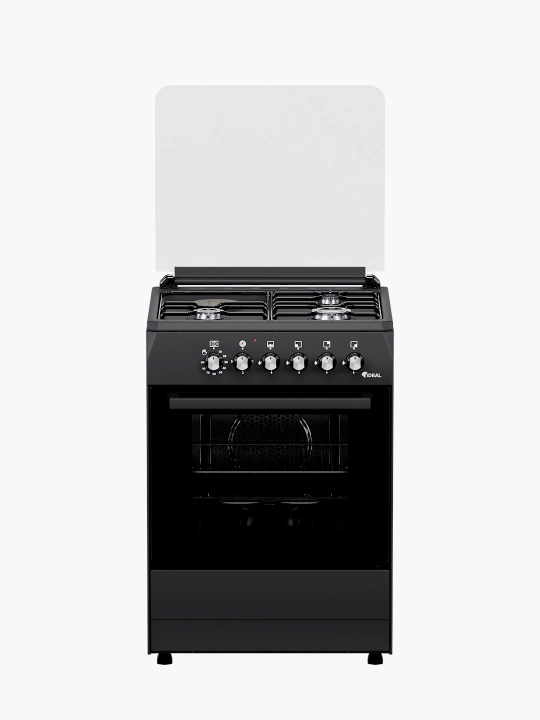 Gaz plita Ideal L305, 3+1 konforkali, pech hajmi 65 litr, 60 * 60