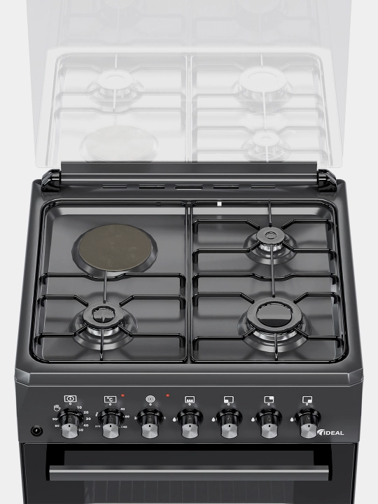Ideal L350 3+1 konforkali gaz plitasi, pech hajmi 65 l, 60 * 60