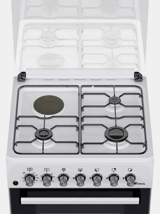 Ideal L350 3+1 konforkali gaz plitasi, pech hajmi 65 l, 60 * 60
