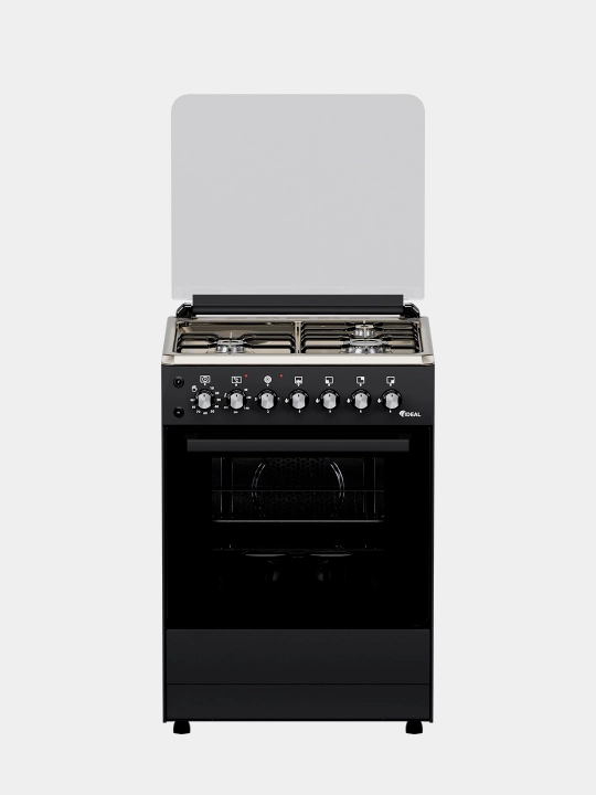 Ideal L410 gaz plitasi, 3+1 konforkali, duxovka hajmi 65 l, 60x60