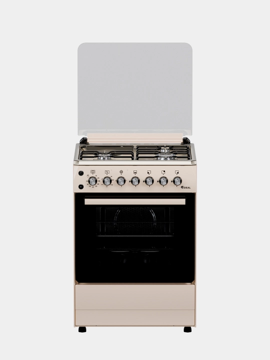 Ideal L410 gaz plitasi, 3+1 konforkali, duxovka hajmi 65 l, 60x60