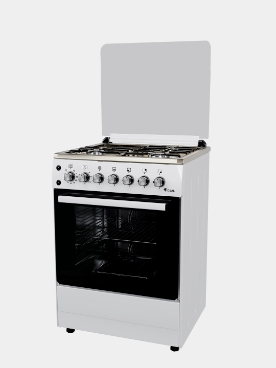 Ideal L410 gaz plitasi, 3+1 konforkali, duxovka hajmi 65 l, 60x60