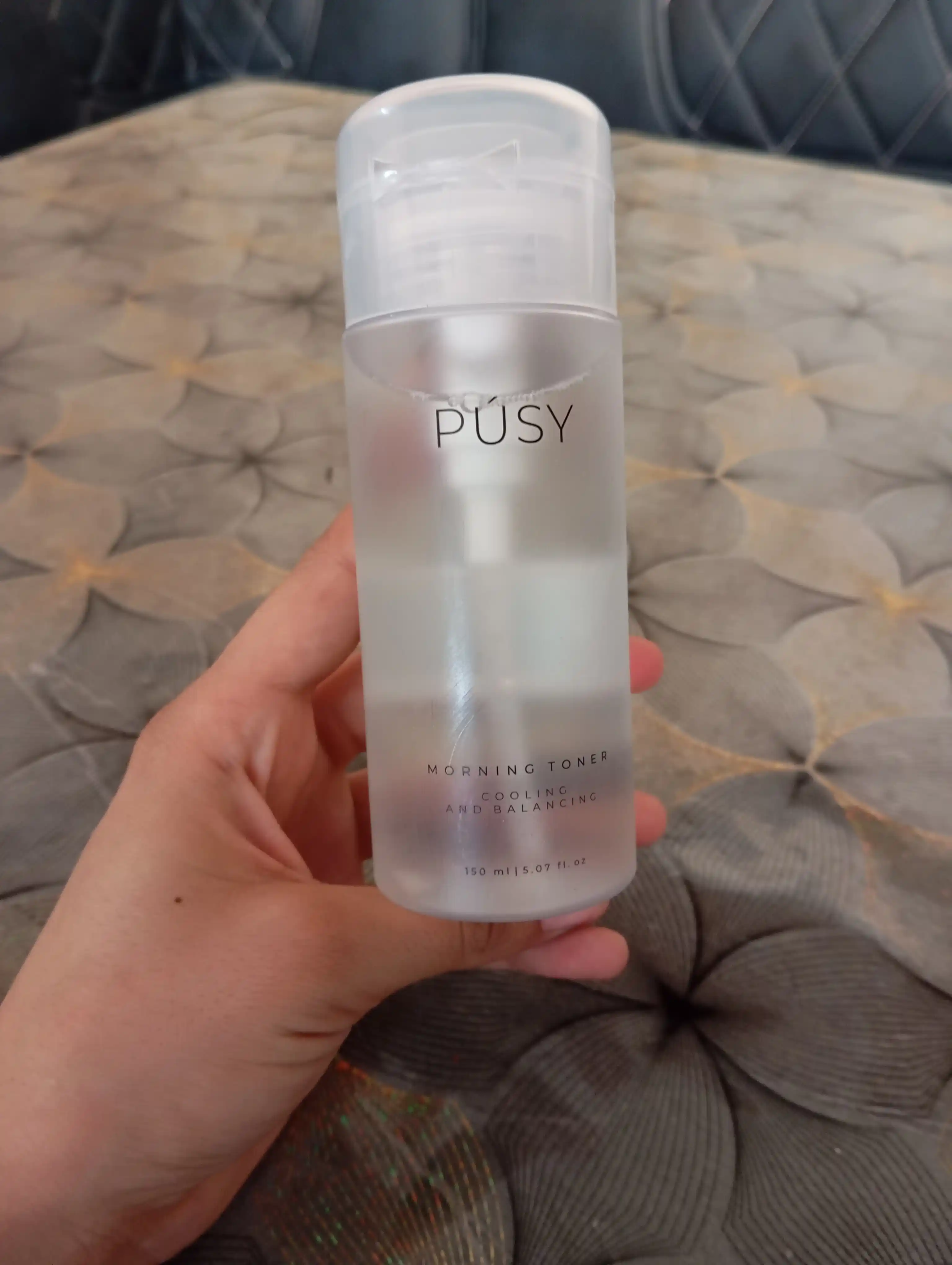 Утренний тоник для кожи лица PUSY, отшелушивающий, освежающий ментол, очищает поры, 150 мл