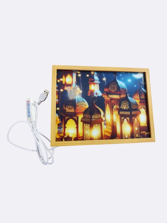 Трехцветная светящаяся картина-светильник Ramadan искусство, которое оживает