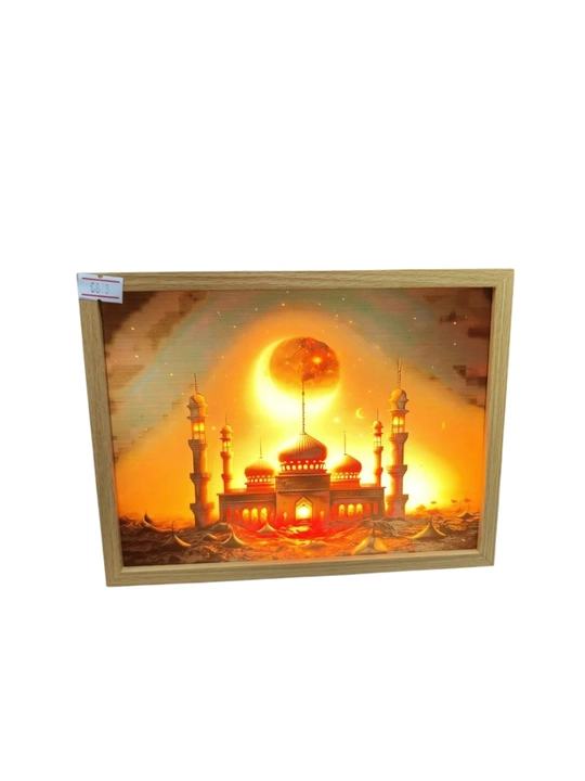 Трехцветная светящаяся картина-светильник Ramadan искусство, которое оживает