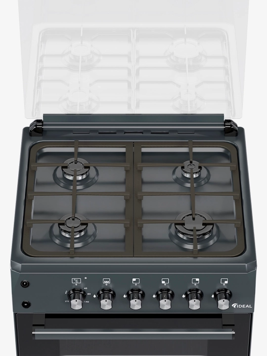 Gaz plitasi Ideal L265, 4 konforkali, pechning hajmi 65 litr, 60 * 60