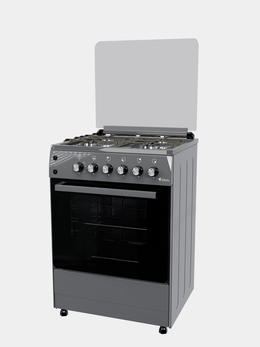 Gaz plitasi Ideal L265, 4 konforkali, pechning hajmi 65 litr, 60 * 60