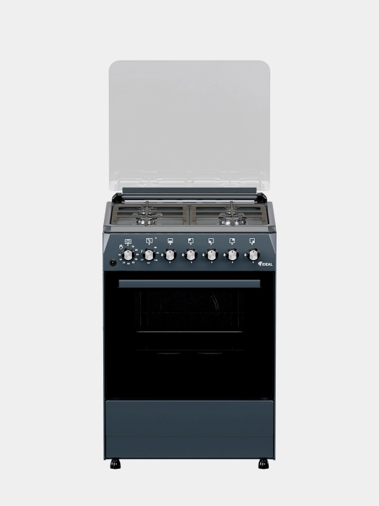 Gaz plita Ideal L250, 4 konforkali, hajmi 65 litr, 60 * 60
