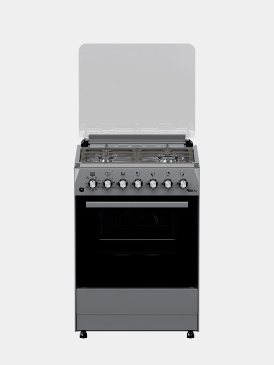Gaz plita Ideal L250, 4 konforkali, hajmi 65 litr, 60 * 60