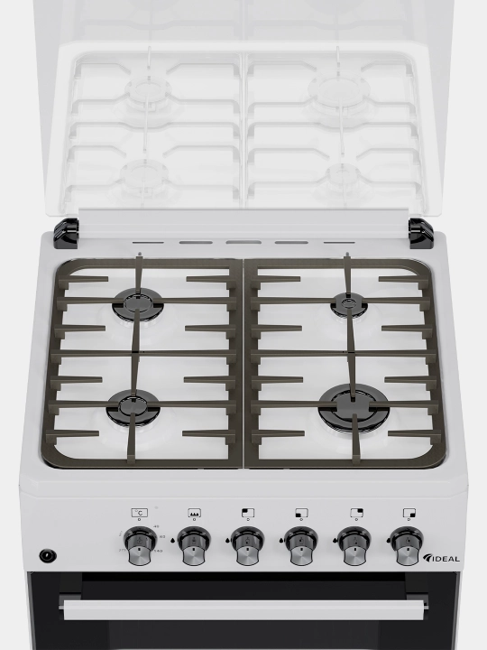 Газовая плита Ideal L155 ГК, 4 конфорки, объем духовки 65 л, 60 * 60