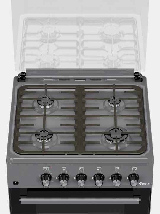Газовая плита Ideal L155 ГК, 4 конфорки, объем духовки 65 л, 60 * 60