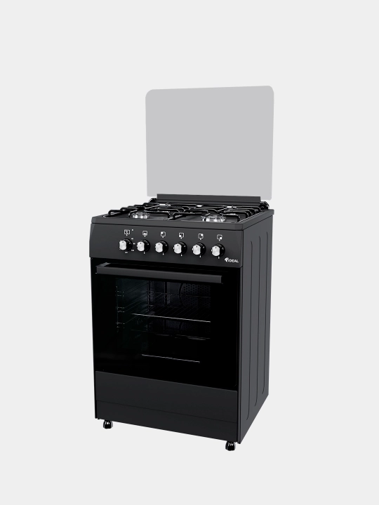 Gaz plita Ideal L110, 4 konforkali, pech hajmi 65 litr, 60 * 60
