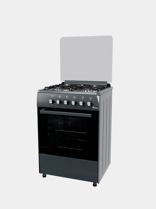 Gaz plita Ideal L110, 4 konforkali, pech hajmi 65 litr, 60 * 60