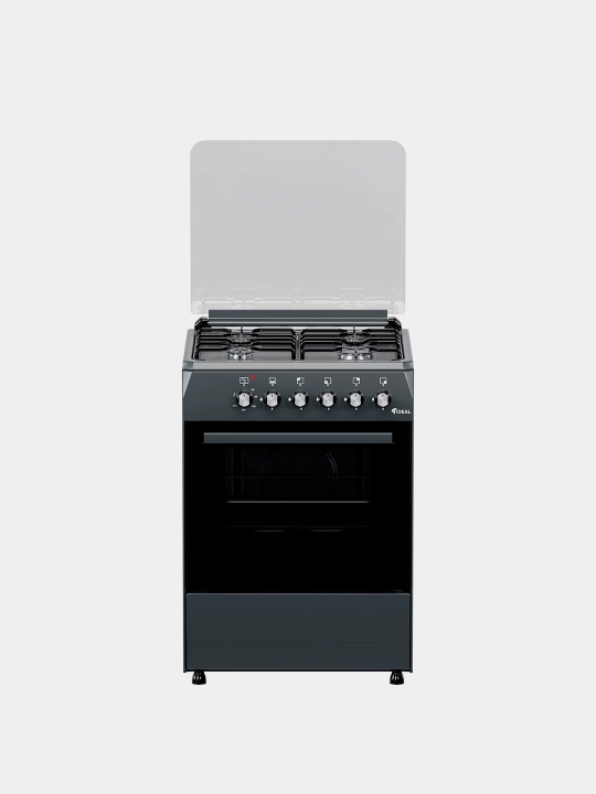Gaz plita Ideal L110, 4 konforkali, pech hajmi 65 litr, 60 * 60