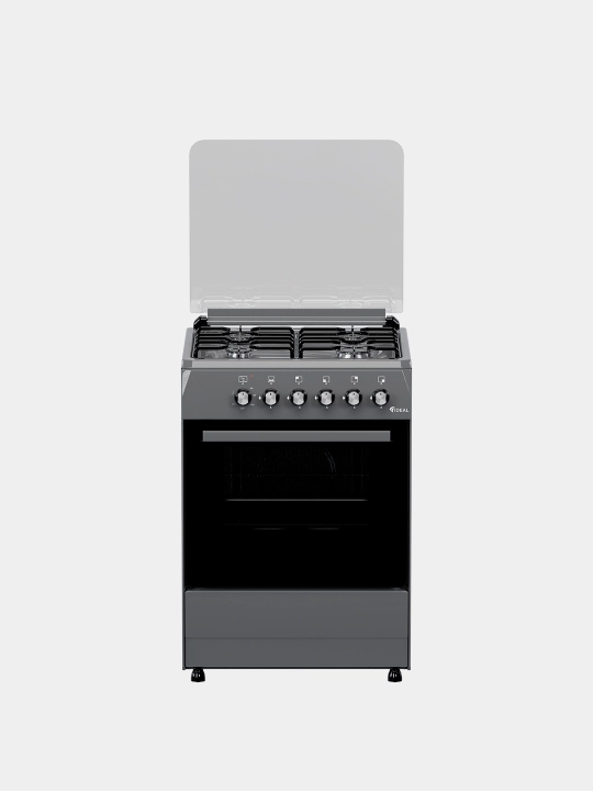 Gaz plita Ideal L110, 4 konforkali, pech hajmi 65 litr, 60 * 60
