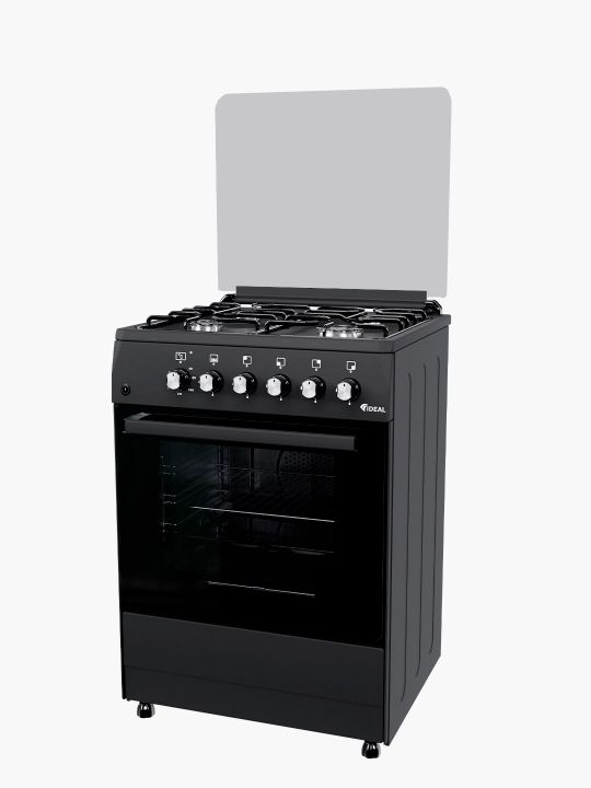 Gaz plita Ideal L115, 4 konforka, pech hajmi 65 litr, 60 * 60 sm