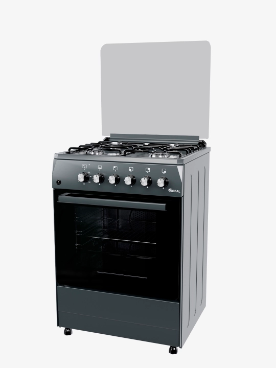 Gaz plita Ideal L115, 4 konforka, pech hajmi 65 litr, 60 * 60 sm