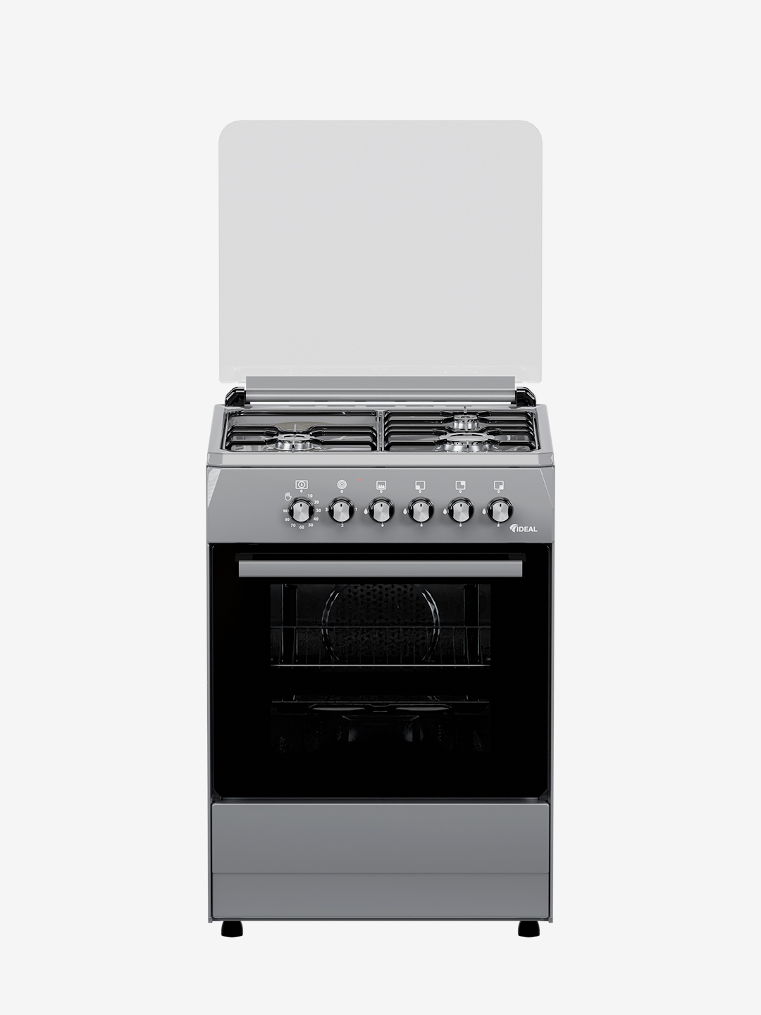 Gaz plita Ideal L305, 3+1 konforkali, pech hajmi 65 litr, 60 * 60