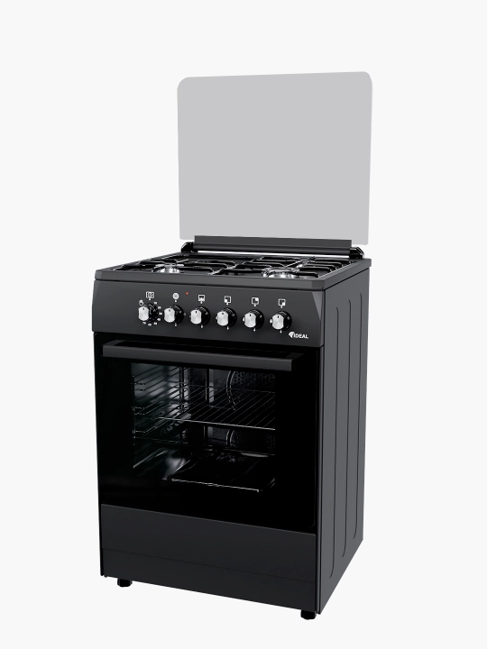 Gaz plita Ideal L305, 3+1 konforkali, pech hajmi 65 litr, 60 * 60