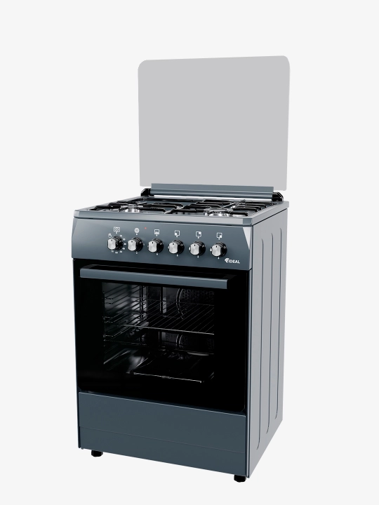 Gaz plita Ideal L305, 3+1 konforkali, pech hajmi 65 litr, 60 * 60