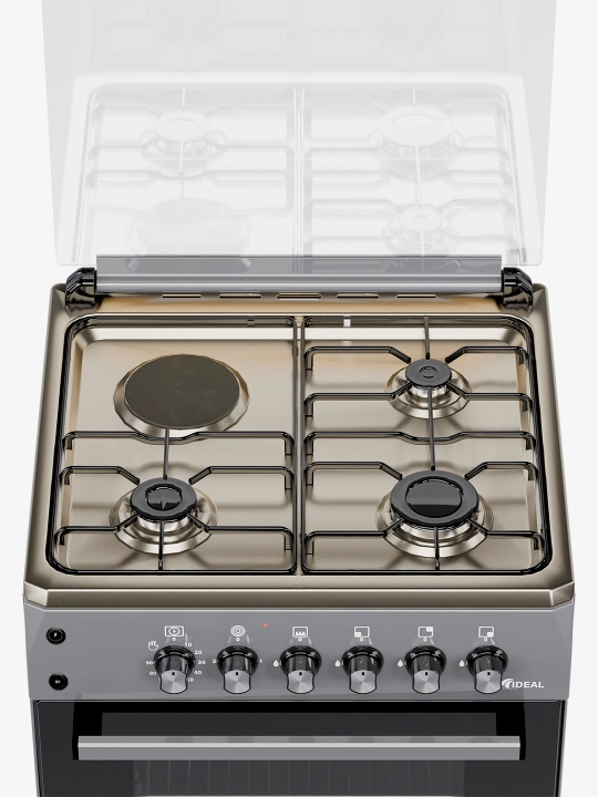 Газовая плита Ideal L325, 3+1 конфорки, oбъем духовки 65 л, 60 * 60