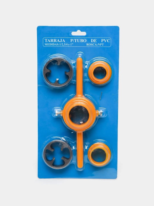 PVX quvurlarni rezba o‘yish uchun to‘plam, 1/2", 3/4" va 1" - 