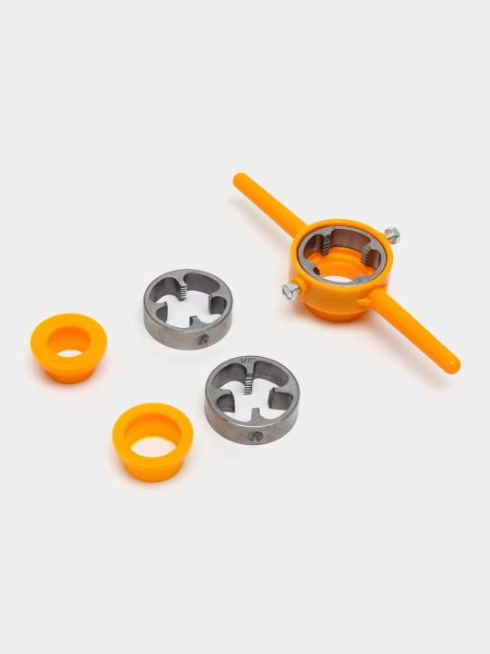 PVX quvurlarni rezba o‘yish uchun to‘plam, 1/2", 3/4" va 1"