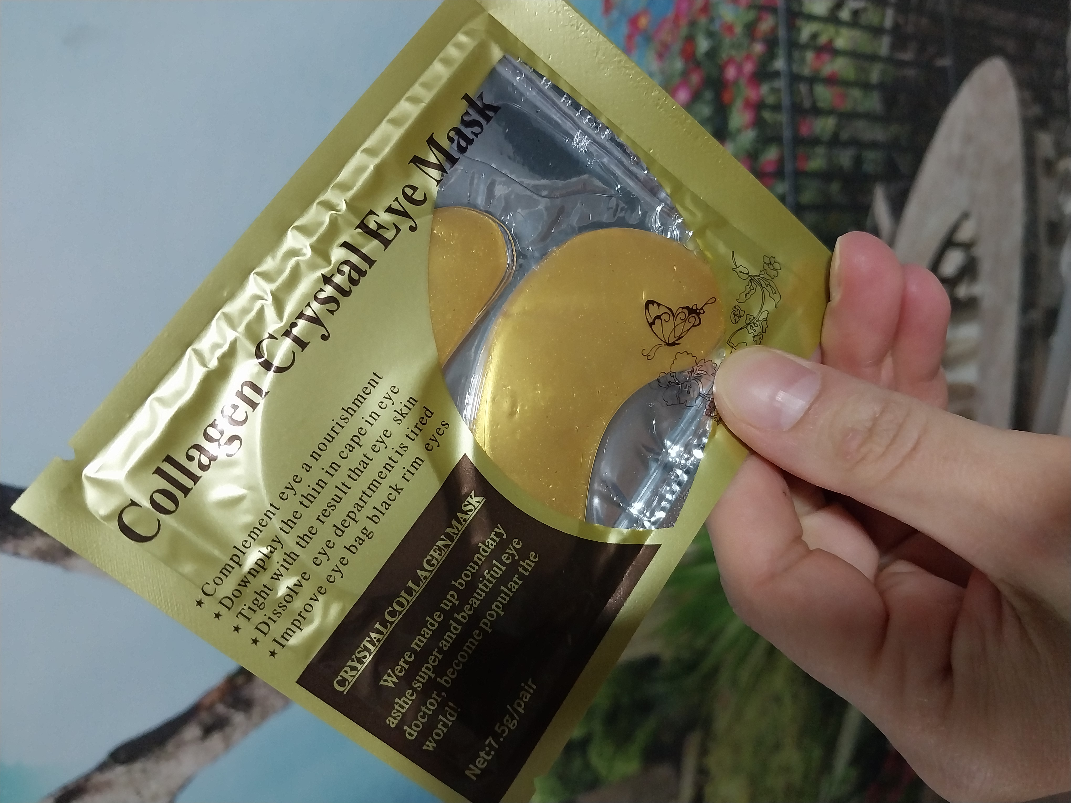 Patchilar ko'z uchun Collagen Crystal Eye Mask gidrogel, kollagen, 2 dona