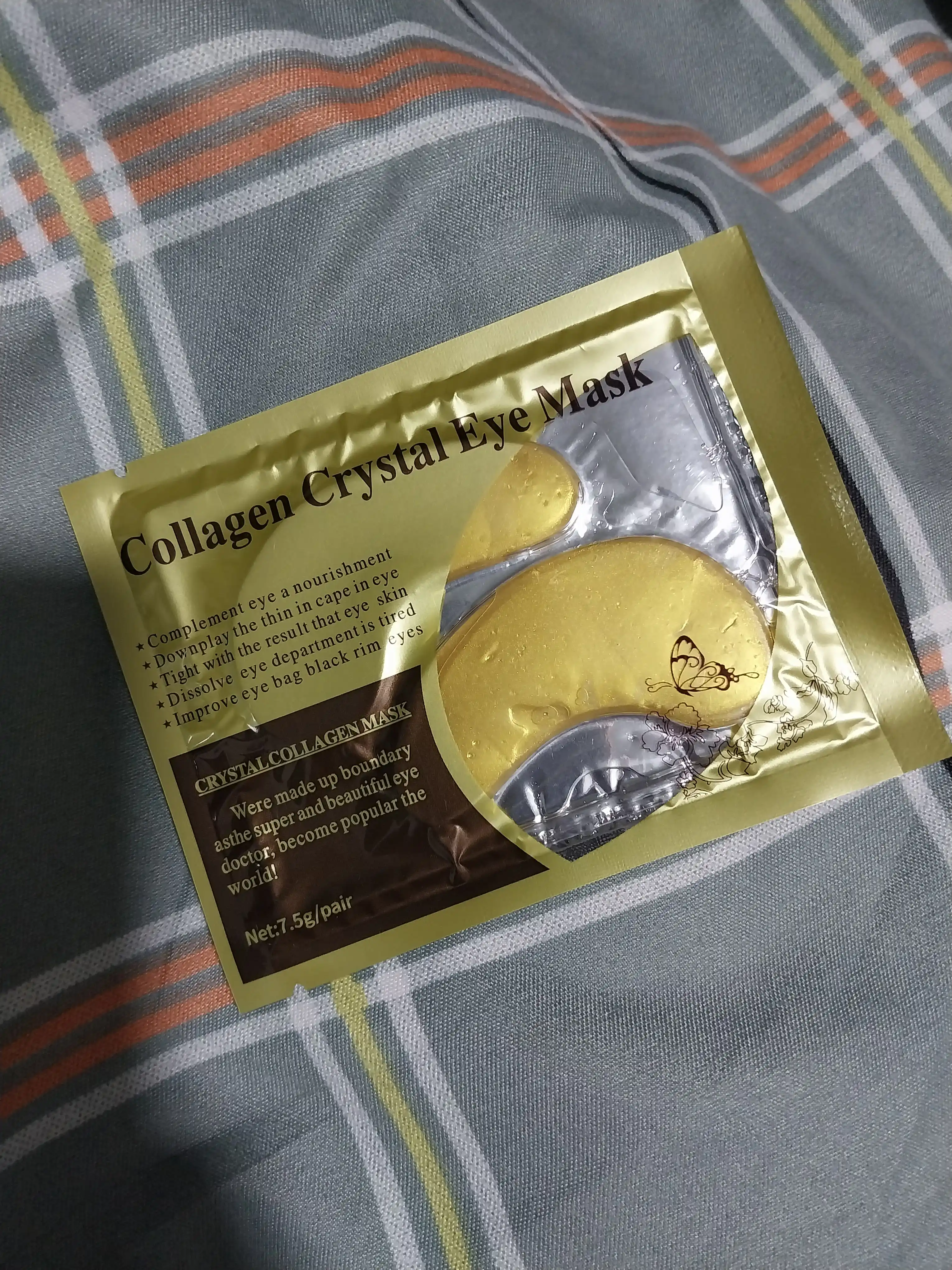Patchilar ko'z uchun Collagen Crystal Eye Mask gidrogel, kollagen, 2 dona