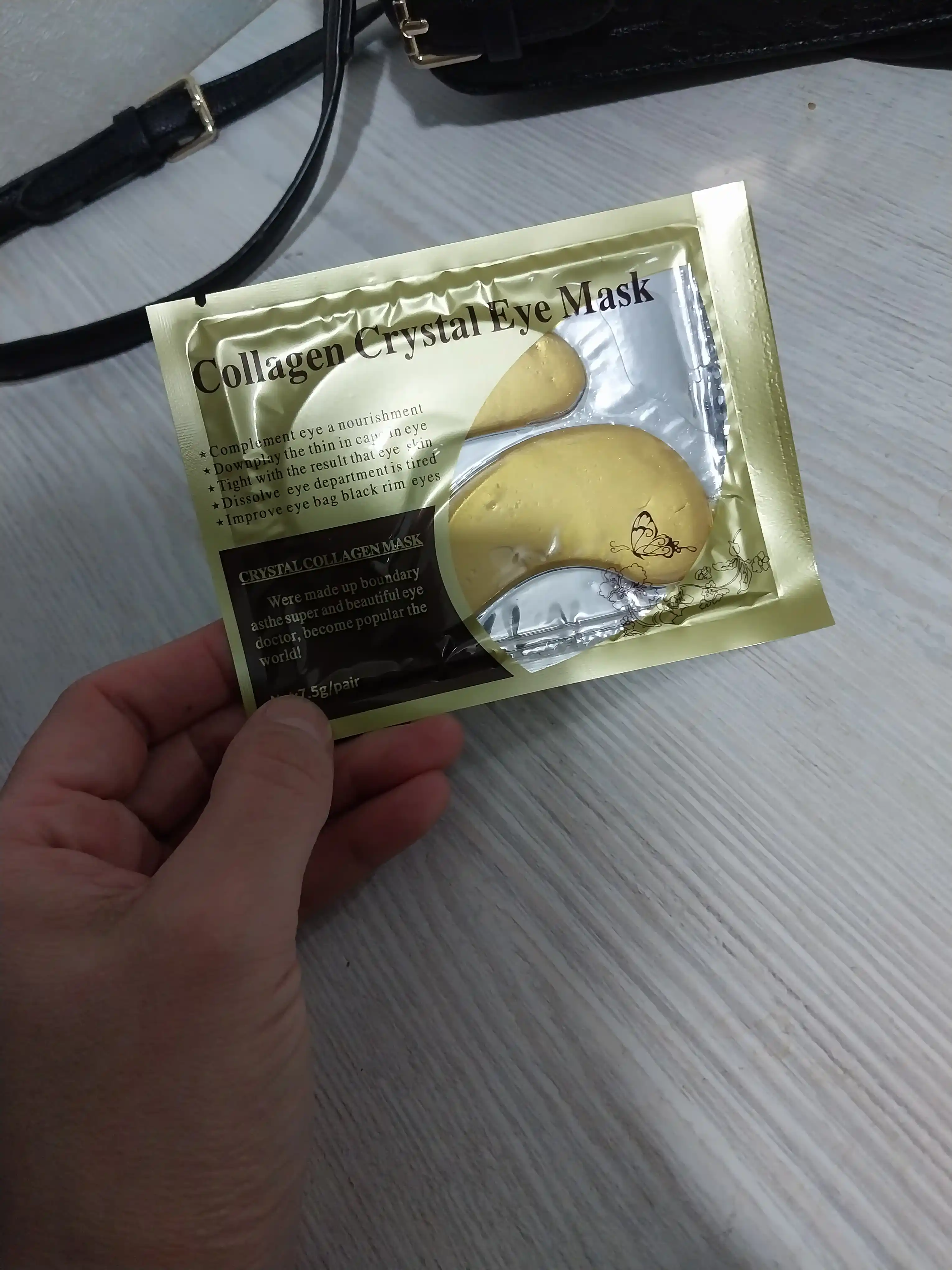 Patchilar ko'z uchun Collagen Crystal Eye Mask gidrogel, kollagen, 2 dona
