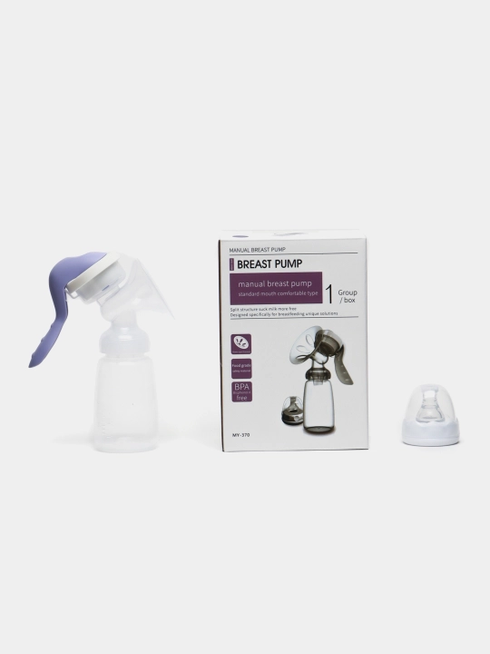 Sut sogadigan, mexanik qol sut soruvchi 2 tasi 1, butilkachasi bilan, 150 ml - 