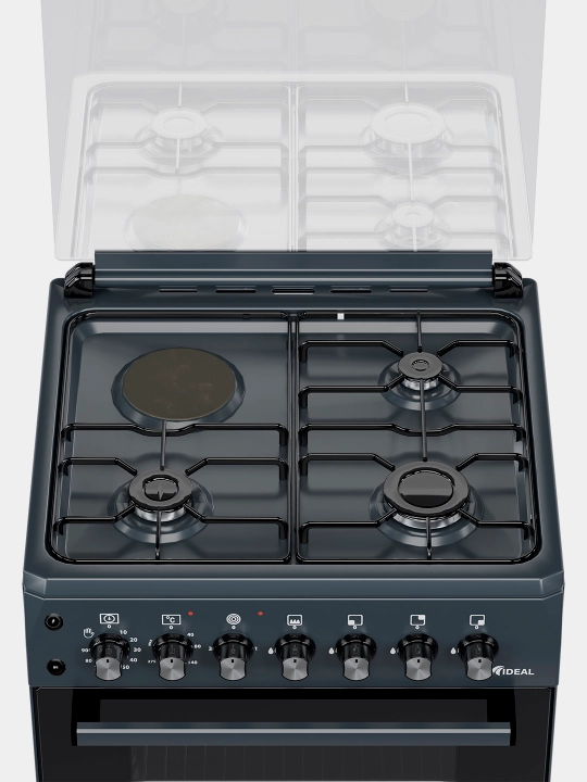 Ideal L400 gaz plitasi, 3 + 1 komfort, duxovka hajmi 65 l, 60 * 60