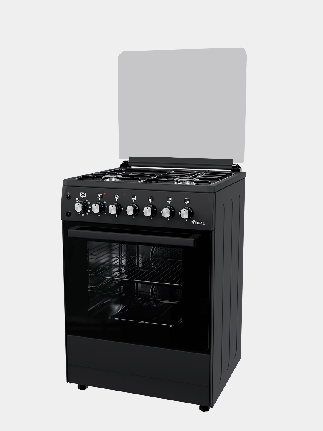 Ideal L400 gaz plitasi, 3 + 1 komfort, duxovka hajmi 65 l, 60 * 60