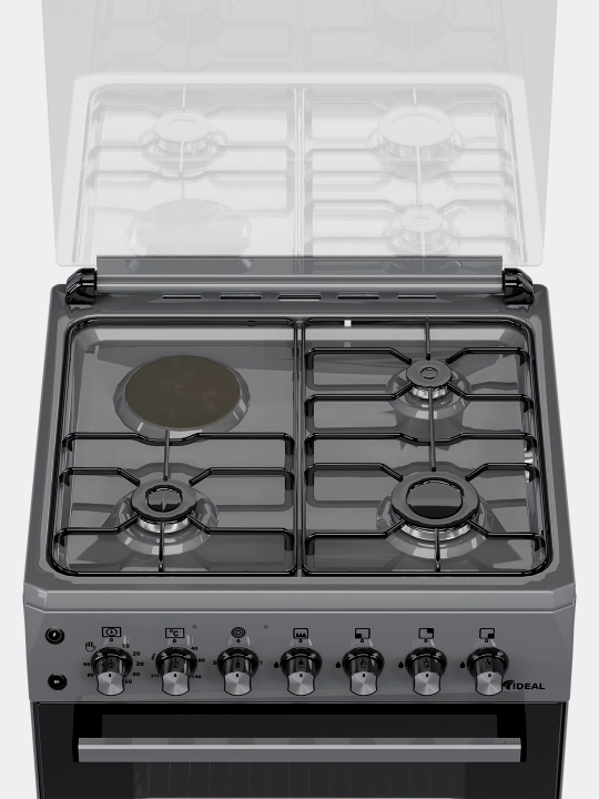 Ideal L400 gaz plitasi, 3 + 1 komfort, duxovka hajmi 65 l, 60 * 60