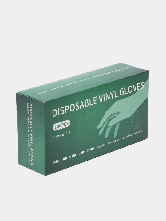 Rezina qo'lqoplar, 100 dona, Disposable Gloves - 