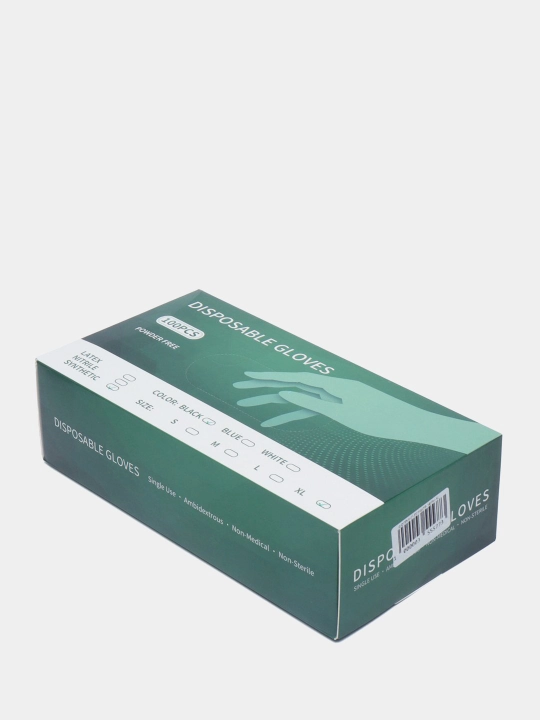 Перчатки резиновые, 100 шт, Disposable Gloves