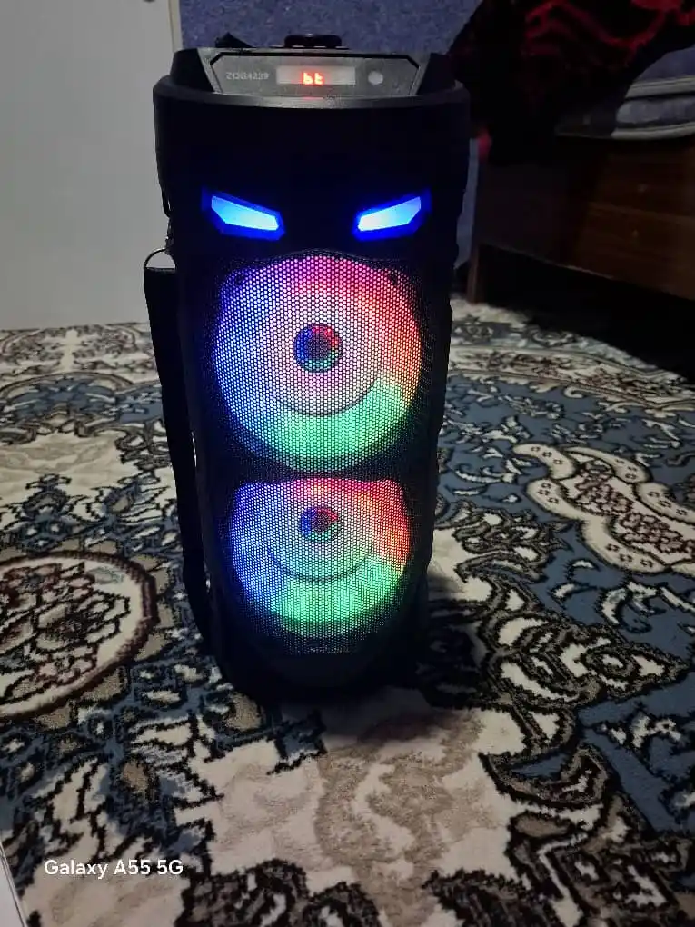 Караоке колонка ZQS4239 Bluetooth, с микрофоном, световым эффектом RGB, 40 см