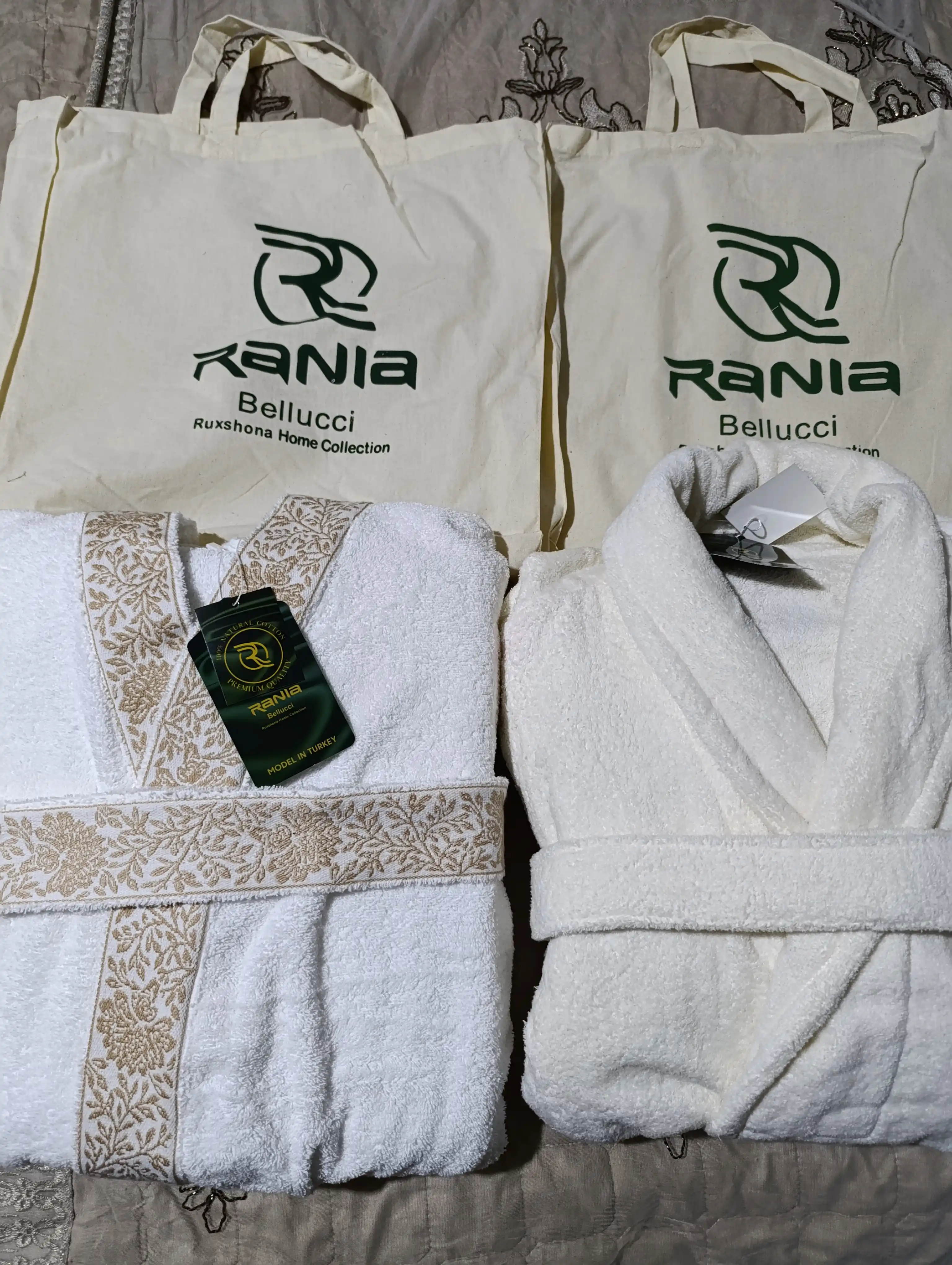 Халат махровый, для дома, бани, хлопок, Rania