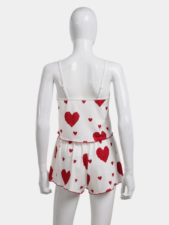 Ayollar pijamasi, tungi kiyim, mayka va shortilar, S/M, L/XL o'lchamlarda
