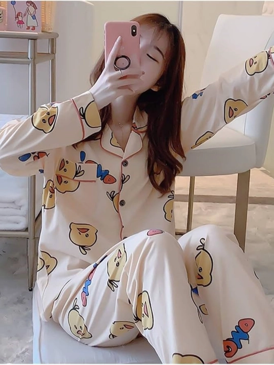 Pijama ayollar uchun, ikki qismli to'plam, kofta va shimlar