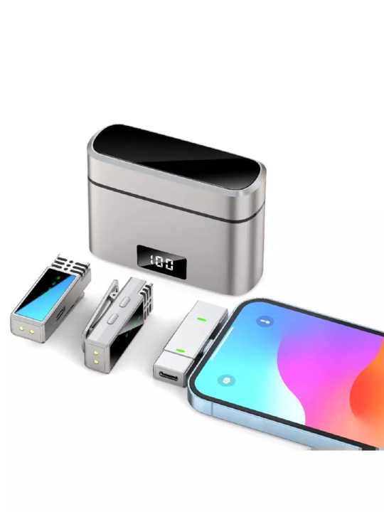 Jmary MW-16 simsiz ilmoqli mikrofon, universal, Type-C, Lightning