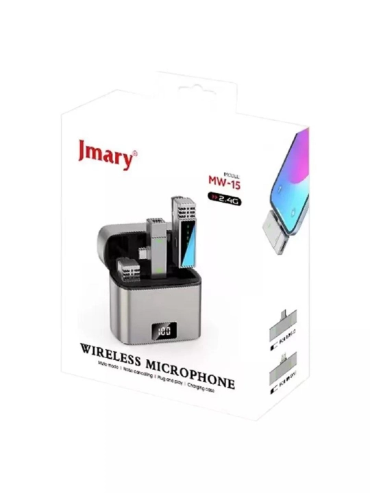 Jmary MW-16 simsiz ilmoqli mikrofon, universal, Type-C, Lightning