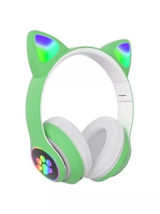 Bolalar uchun simsiz quloqchinlar Cat Ear, Bluetooth va yorqin mushuk quloqlari bilan!